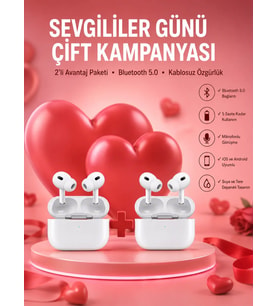 Sevgiliye Hediye Çift Kulaklığı Yeni Nesil Pro Kulaklık Sevgililer Gününe Özel Kampanya