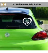 Hz Muhammet Kalp Oto Sticker 15 CM