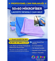 50*60 MİKROFİBER ÖZEL DESENLİ CAM BEZİ 2Lİ