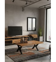 Natura Doğal Ahşap Orta Sehpa 85X110