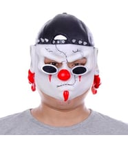 Northcity Lateks Şapkalı Gözlüklü Beyaz Maske – Parti ve Kurnaz Gün Maskesi