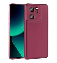 Xiaomi Mi 13T Pro Kılıf Kamera Çıkıntılı Soft Silikon (Mürdüm)