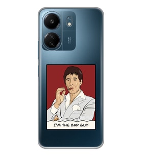 Xiaomi Redmi 13C Uyumlu Scarface Tony Montana Tasarımlı Şeffaf Telefon Kılıfı