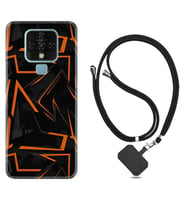 Tecno Camon 16 18P Pova Kılıf Boyun Askılı Silikon Zigzaglar 1651