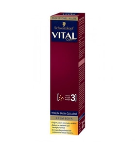 Vital Tüp Saç Boyası 5.889 Şarap Kızılı + Oksidan Sıvı 50 Ml