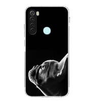 PrintiFy Xiaomi Redmi Note 8 ile Uyumlu Köpek 1 Kamera Korumalı Şeffaf Kılıf