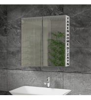 Lavabo Üstü, Aynalı, 2 Kapaklı Banyo Dolabı