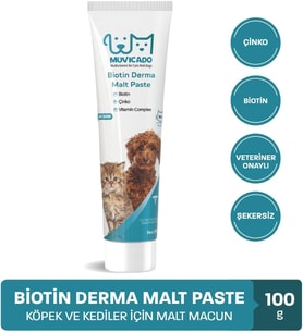 Kedi Köpek Derma Malt Biyotinli Kedi Maltı Kedi Malt Macun Kedi Tüy Malt Paste Kedi Macunu