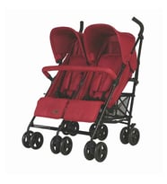 Prego 2074 Monart Baston İkiz Bebek Arabası (Bordo)