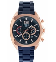 FADO RH 0033   ÇELİK   KORDONLU  MAVİ SAAT