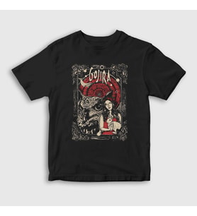 Presmono Unisex Çocuk Siyah Universe Gojira T-Shirt 414392tt