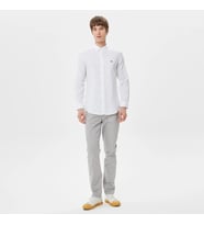 Lacoste Erkek Slim Fit Düğmeli Yaka Beyaz Gömlek