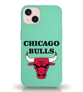 Apple iPhone 13 Mini  Lansman Kılıf Chicago Bulls Tasarımlı Altı Kapalı İçi Kadife Kaplı  Kapak (Şeffaf)