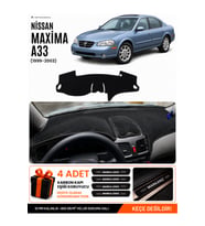 e-biz NİSSAN MAXİMA A33 (1999-2003) Uyumlu Torpido Koruma, Torpido Örtüsü, Torpido Kılıfı - Siyah - NI006
