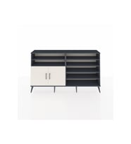Arges Konsol 7 Raflı 2 Kapaklı 176x30x99 Antrasit-Aytaşı/Antrasit