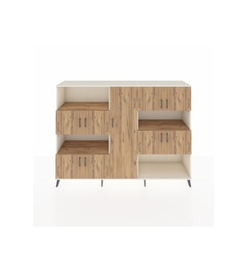 Hyperion Dolap 10 Raflı 9 Kapaklı 220x44x163 Aytaşı-Çam