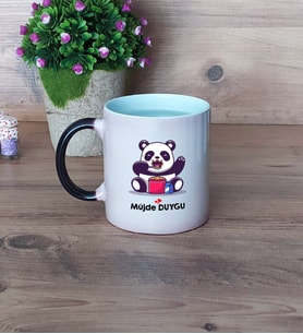 Sevimli Panda Kupa Bardak Sihirli Doğum Günü Hediyesi