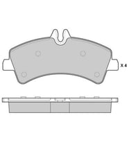 Mercedes-benz Sprinter 2006-2009 Fren Balata Arka Fisli A004 420 8120 Nextpart