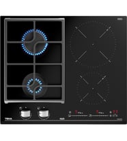 Teka JZC 64322 ABC BK (E4) 60 cm Siyah Camlı İndüksiyonlu + Gazlı Hibrit Ocak