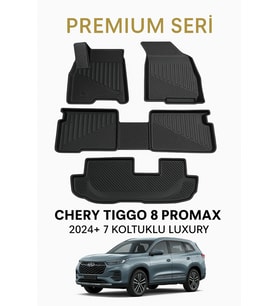 Chery Tiggo 8 Promax 2024+ 7 Koltuklu Luxury 3D Oto Paspas Premium