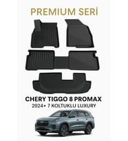 Chery Tiggo 8 Promax 2024+ 7 Koltuklu Luxury 3D Oto Paspas Premium