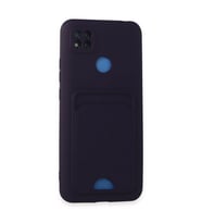 Xiaomi Redmi 9c Kılıf Kelvin Kartvizitli Silikon - Derin Mor