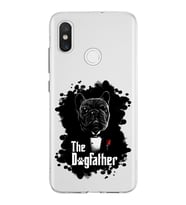Xiaomi Mi 8 Uyumlu Kapak Dog Father Tasarımlı Şeffaf Silikon Kılıf