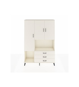 Arges Gardrop 6 Raflı 3 Çekmeceli 3 Kapaklı 132x30x195 Aytaşı-Aytaşı