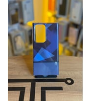 Samsung S24 Ultra Uyumlu Kristal Görünümlü Geometrik Desenli Parlak Kılıf (Mavi)
