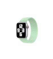 Apple Watch Ultra 49mm Uyumlu Kordon Hasır Örgü Esnek KRD-32 Small Strap Kayış (Açık Yeşil)