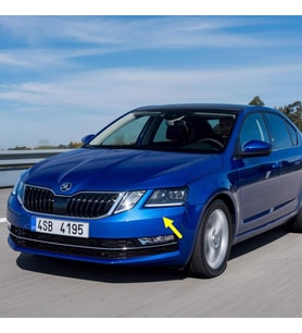 Skoda Octavia 3 Makyajlı 2017-2020 Sol Ön Far Yıkama Kapağı 5E0955109E