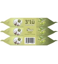 Lexroo Pamuk Zeytin Cep Mendili 12x3x15 (540 Yaprak)