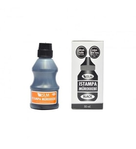 SLM 50 ml Siyah Istampa ve Kaşe Mürekkebi - 2'li Paket