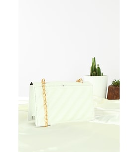 Forentina Kadın Beyaz Askılı Omuz Çantası PS2086