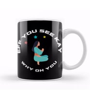 Eff You See Kay Why Oh You YOGA LOVER Kupa Bardak Porselen
