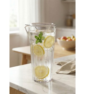 Başucu Kristal Sürahi Kulpsuz - 1.2 Litre