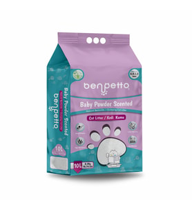 BENPETTO B250 Bebek Pudrası Parfümlü  10 Lt Kedi Kumu / Cat Litter