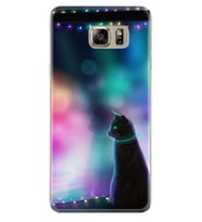 Samsung S7 Edge S20 Fe Plus Ultra S21 S22 Kılıf Boyun Askılı Silikon Window Cat 1787
