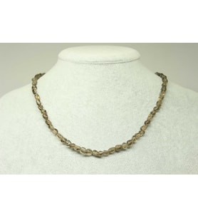 Dumanlı Kuvars Taşı Doğal Parçalar Kolye (Klipsli) (25542)