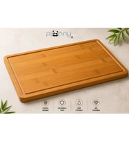 Pionny Bambu Kalın Kesme Tahtası ve Steak 40x30 cm
