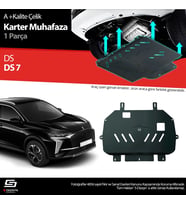 DS DS7 Çelik Karter Muhafaza Koruma 2017 Üzeri A+ Kalite