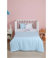 Dolly Mint Punch Nakışlı %100 Pamuklu Bebek Nevresim Takımı