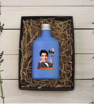 BK Gift Hediye Kutulu Kişiye Özel The Baba Karikatürlü Mavi Tasarım Cam Şişede 200 ml Kolonya-4, Babaya Hediye, Babalar Günü Hediyeleri, Hediyelik Baskılı Kolonya