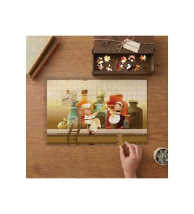Aşçı Çocuklar - Çocuklara Özel Tasarımı 240 parça Ahşap Puzzle Ahşap Kutuda MP06395