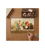 Aşçı Çocuklar - Çocuklara Özel Tasarımı 240 parça Ahşap Puzzle Ahşap Kutuda MP06395