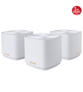 ASUS XD5 W-3 Wıfı6 AX3000 Dual Band Mesh Router Beyaz 3-lü set / 90IG0750-MO3B20