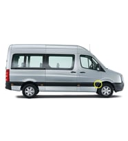 VW Crafter 2006-2016 Sağ Ön Teker Arkası Plastik Kaplama 2E1853536CE