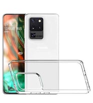 Coverzone Galaxy S20 Ultra ?le Uyumlu K?l?f Transparan Z-Coss GlassElegance TPU Tam Koruma Arka Kapak ?effaf Renk