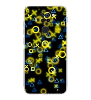 Xiaomi Redmi Note 9  Kamera Korumalı Kapak Semboller Tasarımlı Şeffaf  Kılıf