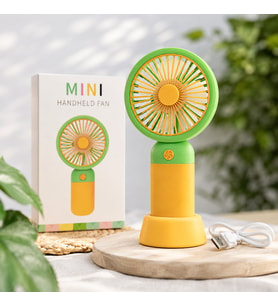 Şarjlı Mini El Fanı USB Taşınabilir Vantilatör Dahili Bataryalı Sessiz Portatif El Tipi Fan Ev Ofis Seyahat Kamp Plaj İçin